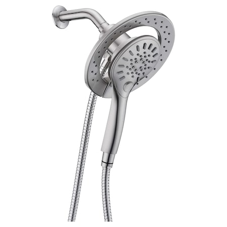 Anzzi Two-in-One Magnetic Showerhead and Hand Sprayer in Brushed Nickel SH-AZ067BN